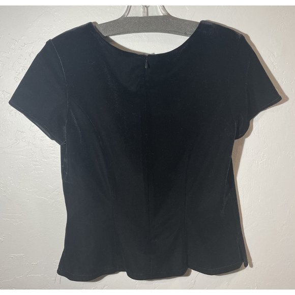 Stage Accents Black Velvet Short Sleeve - Picture 2 of 2